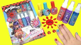 Miraculous Ladybug DIY Hair and Nail Salon Makeover Transformation with Vesperia, Rena, Bunnyx Dolls