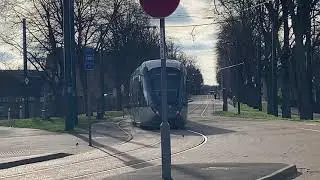 Bus and tram spotting in Nottingham city centre