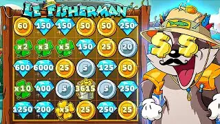 ПРОВЕРИЛ НОВЫЙ LE FISHERMAN И ПОЙМАЛ НЕРЕАЛЬНЫЙ ЗАНОС / НОВЫЙ СЛОТ / заносы недели максвин