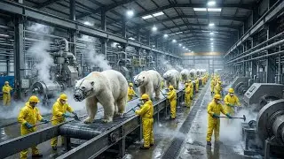 Inside the Polar Bear Fur Factory: From Raw Pelt to $50k Luxury Coat (Full Process)