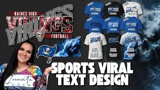 Custom Mascot Sports Team Trendy Text Team Name Football Design Game Day Template 323