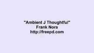 Frank Nora ~ Ambient J Thoughtful