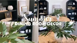 Summer Dining Room Decor || Summer Refresh || Neutral Home Decor