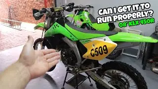 Trying to get my Friend's KLX 450R to run properly?