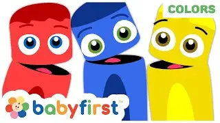 Color Collection Red Blue  & Yellow  | Learn Colors & Songs w Color Crew for toddlers | Baby FirstTV