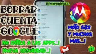 borrar cuenta google MOTOROLA G32 NO entra a las apps, nueva seguridad, solucion super facil!