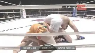 Shinya Aoki vs  Kazushi Sakuraba  - RIZIN FF 12/31/2015
