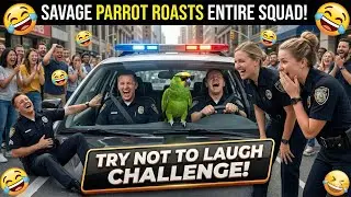 😂Parrot ROASTS Cops Then FLIRTS With His Partner! Funniest Reactions You&rsquo;ll Ever See!