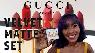 HONEST REVIEW -- Gucci Velvet Matte Lipstick Set