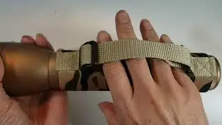 Neoprene rubber grip for MAGLITE 2D , MAGLITE ML300LX Coyote Brown camouflage