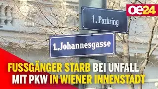 Fu&szlig;g&auml;nger starb bei Unfall mit Pkw in der Wiener Innenstadt