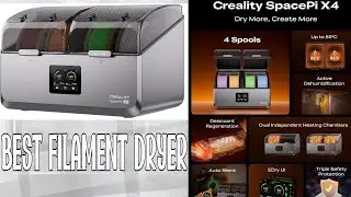 Creality Space Pi X4 Filament Dryer Box, 4-Spools 3D Printer Storage Box, Dual Heating Chambers