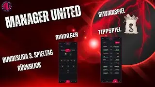 Manager United - 3. Spieltag Tippspiel, Gewinnspiel, Manager #managerunited