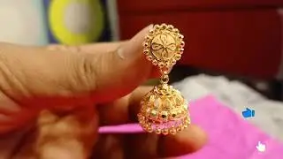 Latest design gold earrings jhumka for girl / gold jhumka design with weight and price New design