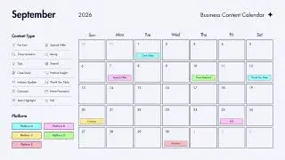 Social Media Content Calendar 2026 &ndash; Free Download