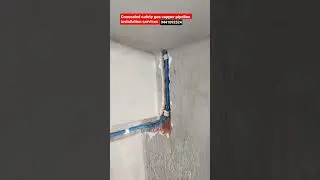 lpg concealed gas pipeline installation in kitchen #copper #9441092524