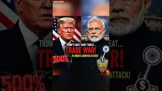 Trump's 500% Tariff Warning vs India's 30% Counter-Attack! 🇮🇳🇺🇸 #TradeWar #facts
