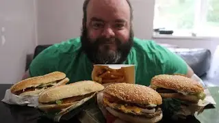 Normal vs vegan burger king uk mukbang