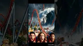 Roller Coaster Flood Disaster 🌊 Amusement Park Chaos Caught on Camera