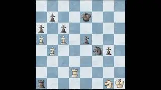 (White) Georg Salwe vs (Black) Akiba Rubinstein | 1907; 0-1 #chess #chessgame #shorts