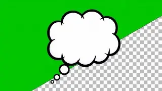 Thought Bubble Green Screen VFX 💭💬 #freevfx | Comic Book Pop-In Overlay