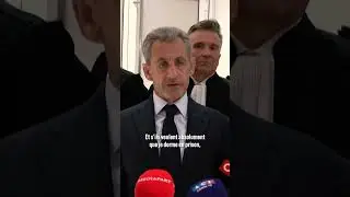 Nicolas Sarkozy r&eacute;agit &agrave; sa condamnation #rtbf #shorts
