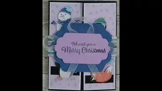 Penguin Playmates Floating Window Card