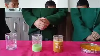 Science experiment Acid Base