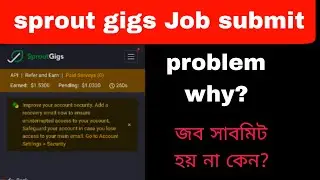 Sprout gigs Job Submit Problem Why?
