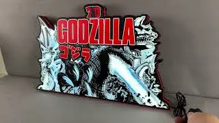 Godzilla 70th Anniversary Pinball Topper LED Lightbox Limited Edition