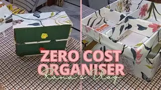Vlog 165 | Cheap & Easy Organizer Hack | DIY Storage with Recycled Materials | Rana&rsquo;s Vlog