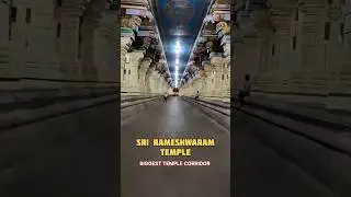 Sri Rameswaram temple... The biggest temple corridor #Ramnathswami