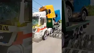Trucks and Cars vs Speed Bumps #16 | BeamNG.drive