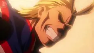 All might screaming 