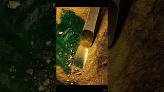 Gold scraping, Fine Gold #treasurehunt #GoldInvestment #treasure