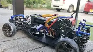 yd2  rc drifting scene  cement run with my brz zd8 body #rcdrifting  #rcdriftcar  #rccar