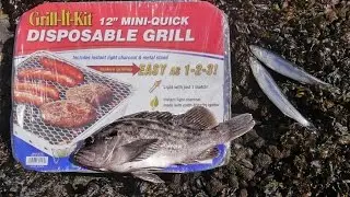 DIY Portable Grill.  Cook anything, anywhere with this.  CATCH AND COOK!