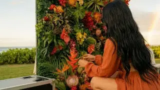 Tropical Hawaiian Wedding  | Bailey Bloom x The Flower Wall Company