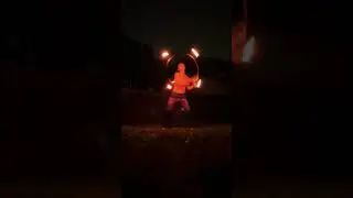 Fire Hula Hoop Visual + ASMR Sounds #Shorts