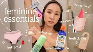 My PERIOD + feminine HYGIENE routine 👀 *never feel embarrassed again*