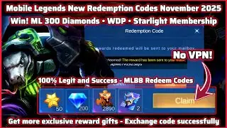 Новые коды погашения Mobile Legends от 20 ноября 2025 г. &mdash; коды погашения MLBB на 100% легальны! ...