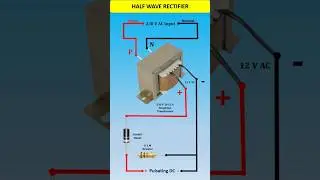 Half Wave Rectifier 🔥🔥#shorts #electricedison #halfwaverectifier #rectifier #electrical #electronic
