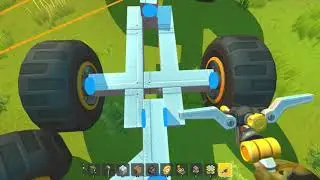 Scrap Mechanic  Creative - TEST 0.4.8 Making use of the Tier 5 Engine,  With a long trailer  chain