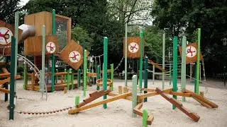 Spielplatz im Hofgarten lädt zum Turnen ein