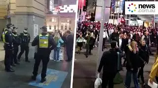 Snap protests erupt in Melbourne