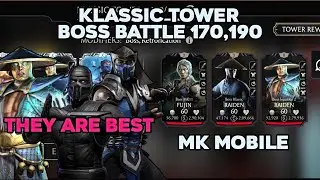 Klassic Tower Boss Battle 170,190 +reward | They are best 💯 | MK Mobile