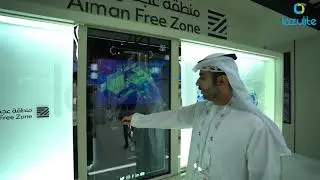 Sliding Screen | Interactive Transparent screen setup | Ajman Free Zone at GITEX2019