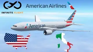 Infinite Flight - From: Milan (MXP) to New York (JFK) | TIMELAPSE | American Airlines B777-200ER