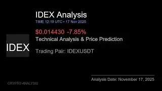 IDEX (IDEXUSDT) Technical Analysis - Price Prediction & Buy or Sell November 17, 2025