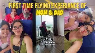 Goa vlog day - 1 🌊☀️|| first time flying experience 